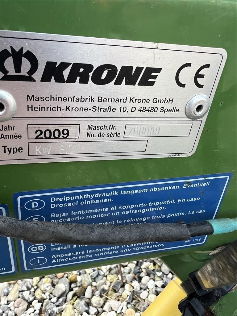 Schwader του τύπου Krone KW 6.72, Gebrauchtmaschine σε Brønderslev (Φωτογραφία 5)