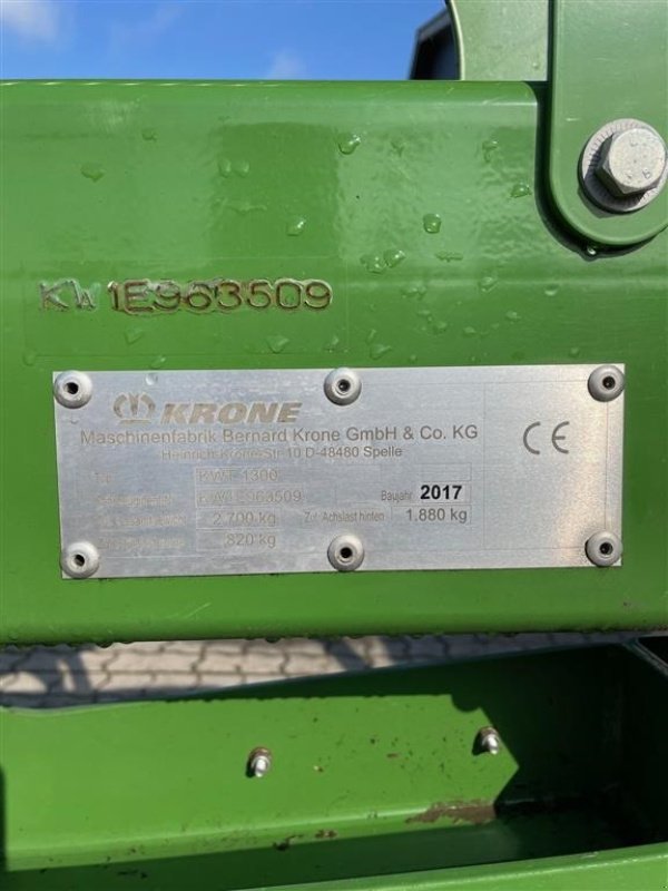 Schwader del tipo Krone KWT 1300, Gebrauchtmaschine en Kongerslev (Imagen 8)