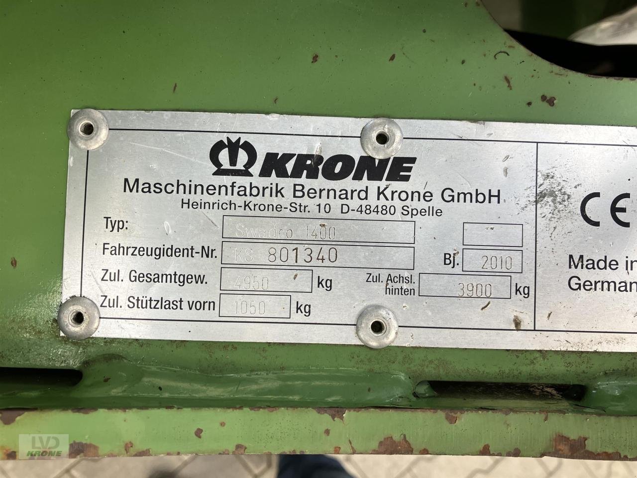 Schwader typu Krone SW1400, Gebrauchtmaschine w Spelle (Zdjęcie 11)