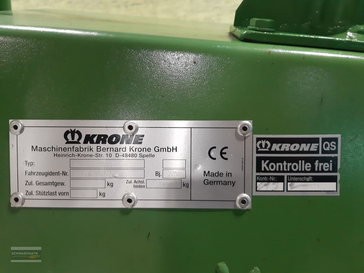 Schwader a típus Krone Swadro 1000, Gebrauchtmaschine ekkor: Gampern (Kép 24)