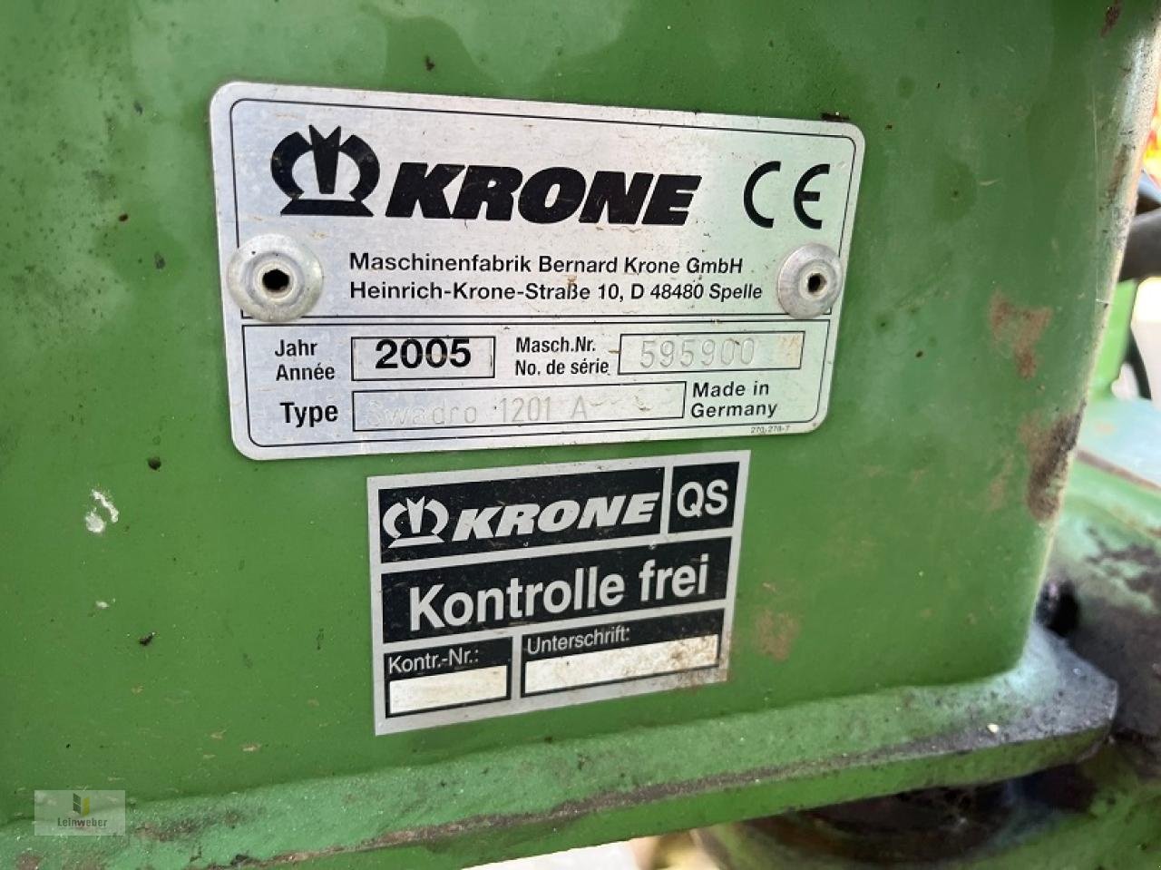 Schwader tip Krone Swadro 1201 A, Gebrauchtmaschine in Neuhof - Dorfborn (Poză 7)