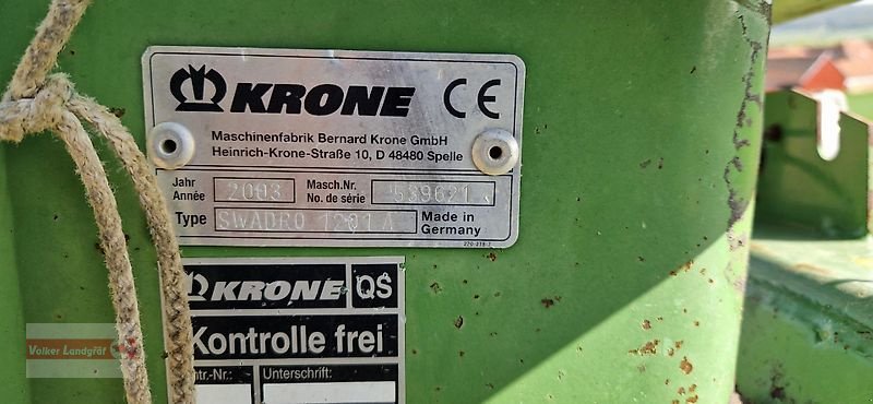 Schwader tip Krone SWADRO 1201A, Gebrauchtmaschine in Ostheim/Rhön (Poză 4)