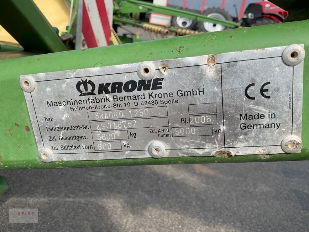 Schwader tip Krone Swadro 1250, Gebrauchtmaschine in Lippetal / Herzfeld (Poză 17)