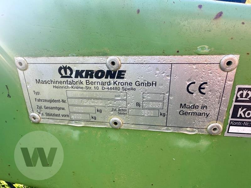 Schwader des Typs Krone Swadro 1400, Gebrauchtmaschine in Bützow (Bild 11)