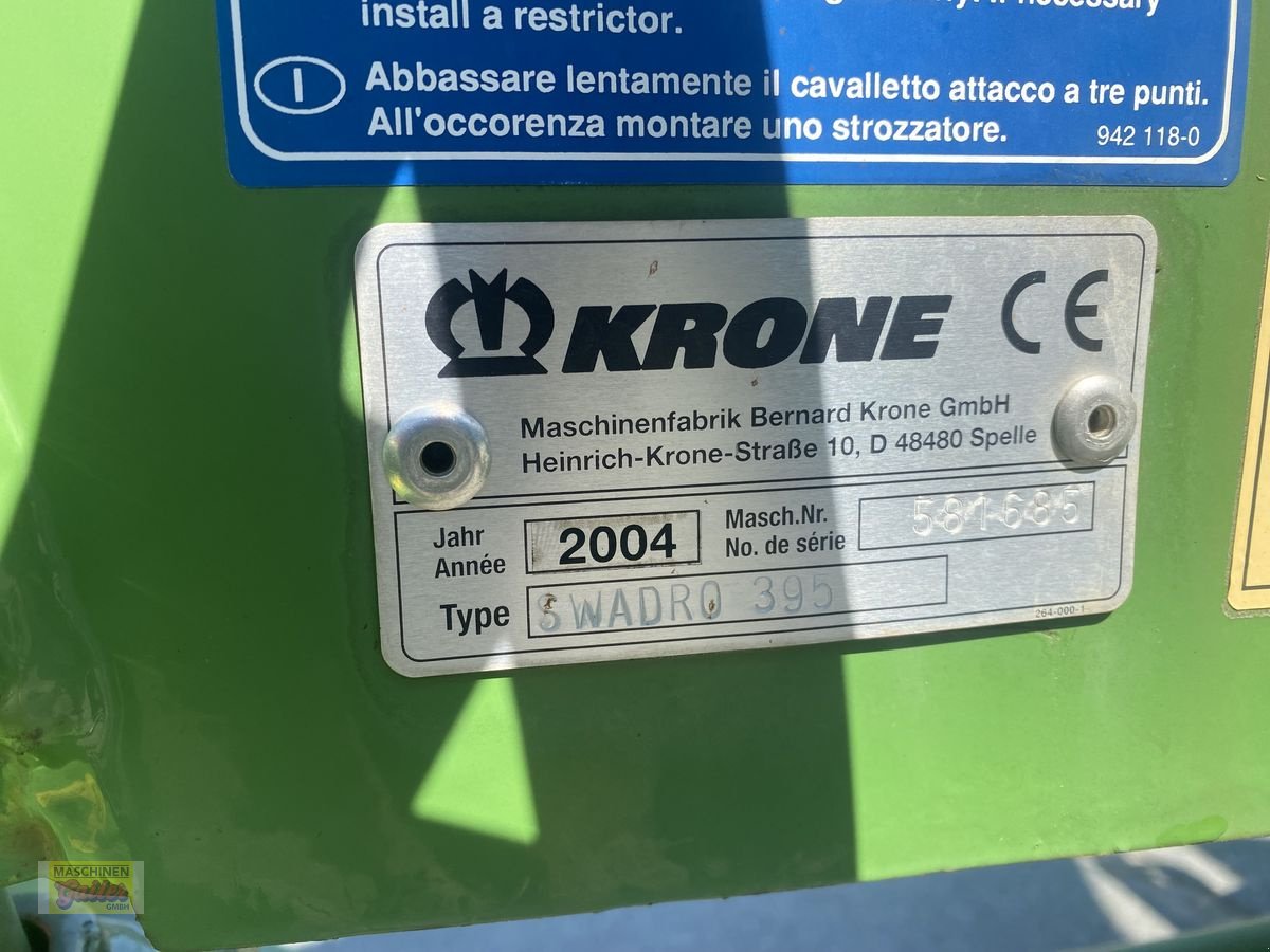 Schwader του τύπου Krone Swadro 395, Gebrauchtmaschine σε Kötschach (Φωτογραφία 19)