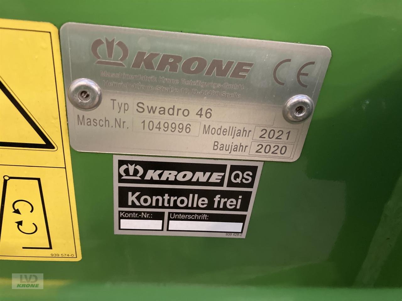 Schwader typu Krone Swadro 46, Gebrauchtmaschine w Spelle (Zdjęcie 8)