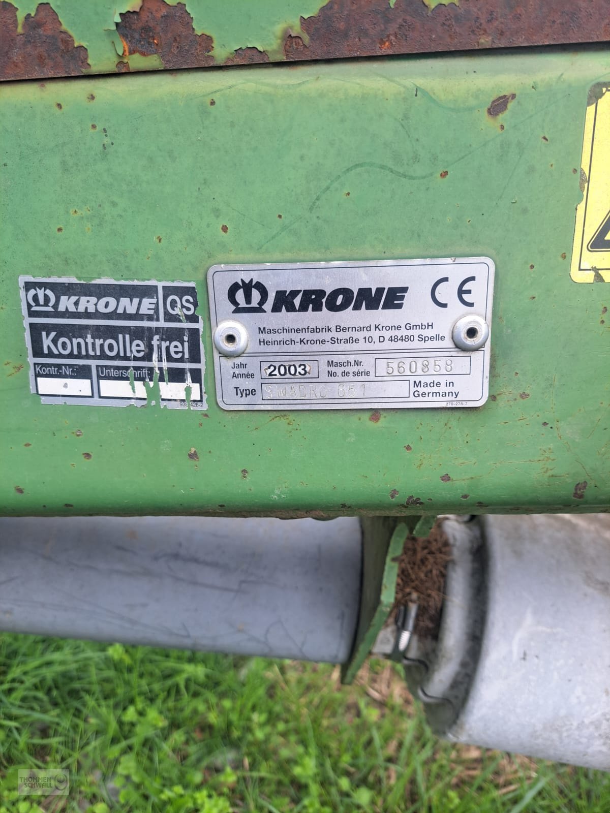 Schwader za tip Krone Swadro 651, Gebrauchtmaschine u Crombach/St.Vith (Slika 3)