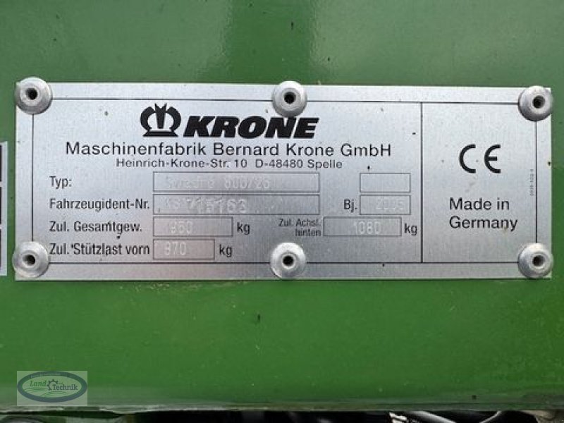 Schwader des Typs Krone SWADRO 800/26, Gebrauchtmaschine in Münzkirchen (Bild 12)