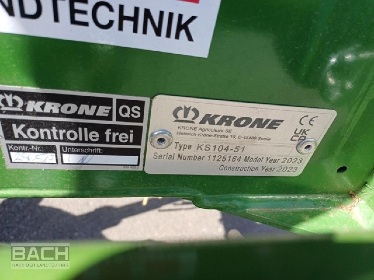 Schwader Türe ait Krone SWADRO S 350 H, Neumaschine içinde Boxberg-Seehof (resim 5)