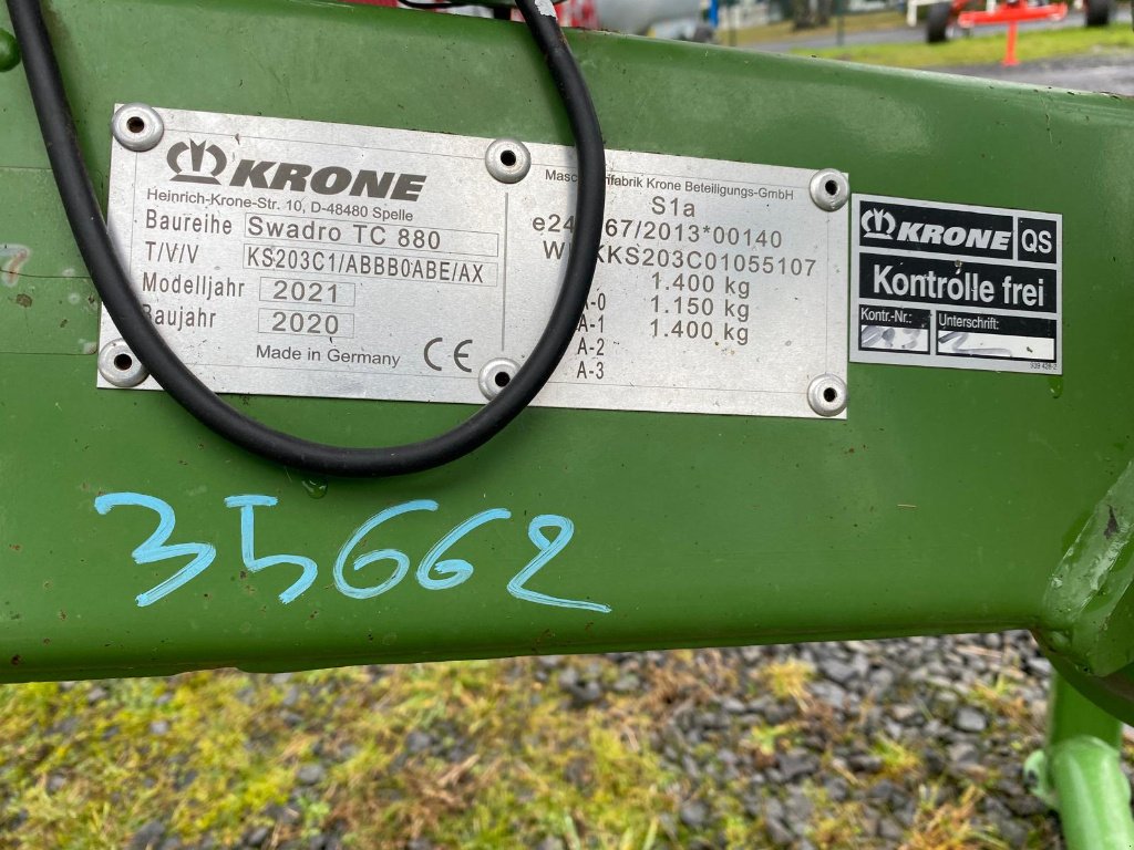 Schwader des Typs Krone SWADRO TC 880 +, Gebrauchtmaschine in MAURIAC (Bild 11)