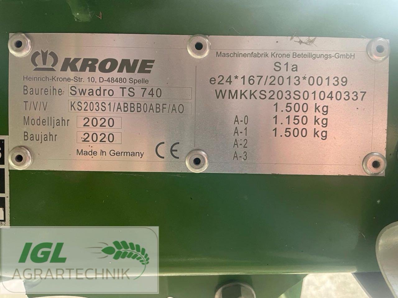 Schwader tipa Krone Swadro TS 740, Gebrauchtmaschine u Nabburg (Slika 13)