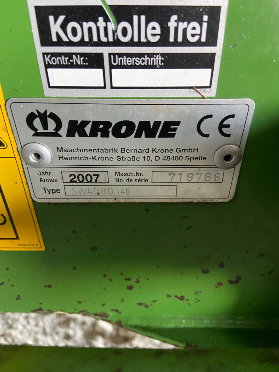 Schwader типа Krone Swardro 46, Gebrauchtmaschine в CHATEAU PORCIEN (Фотография 8)