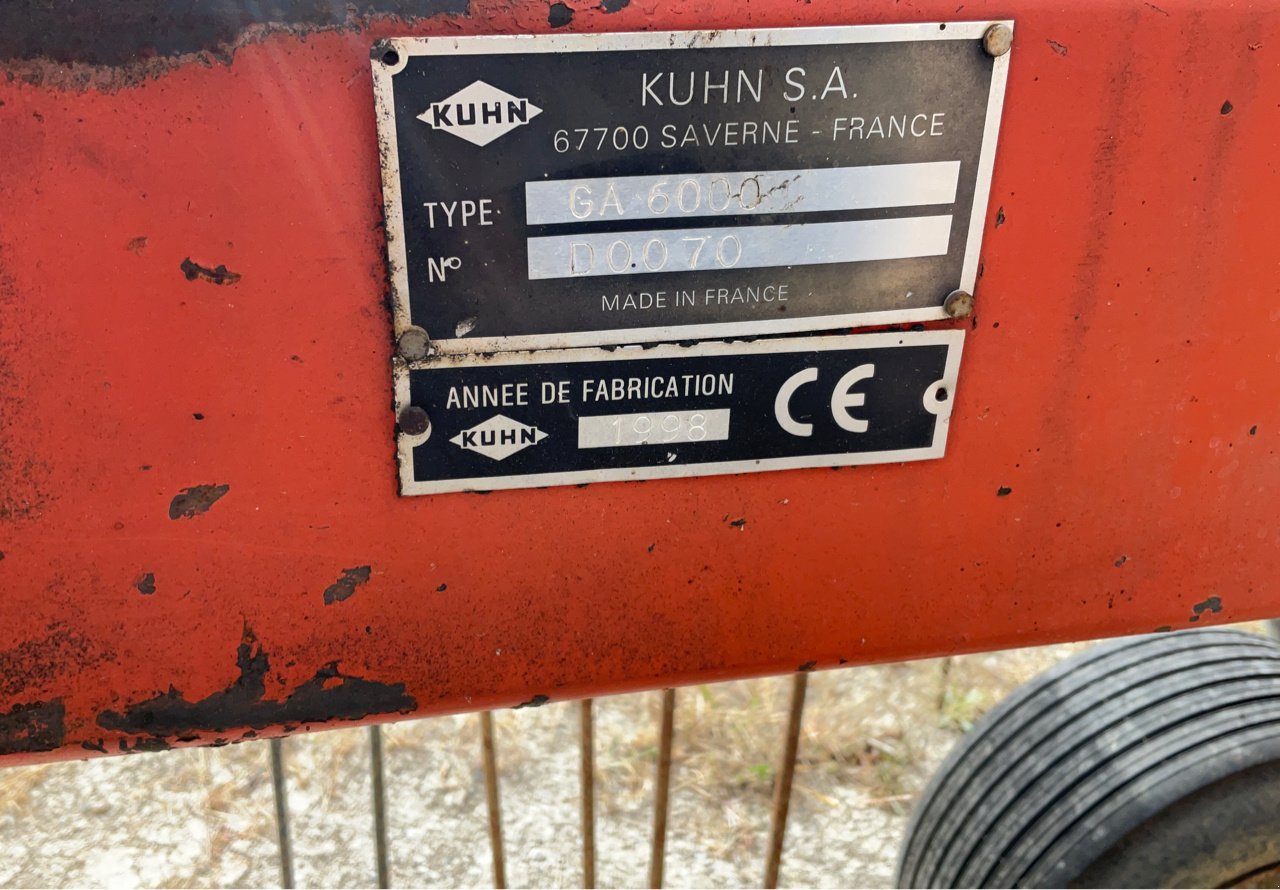 Schwader tipa Kuhn GA 6000, Gebrauchtmaschine u MORLHON LE HAUT (Slika 8)