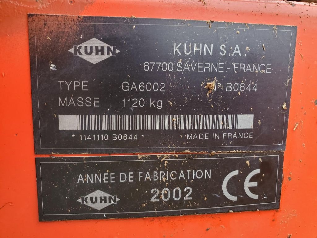 Schwader des Typs Kuhn GA 6002, Gebrauchtmaschine in Montauban (Bild 5)