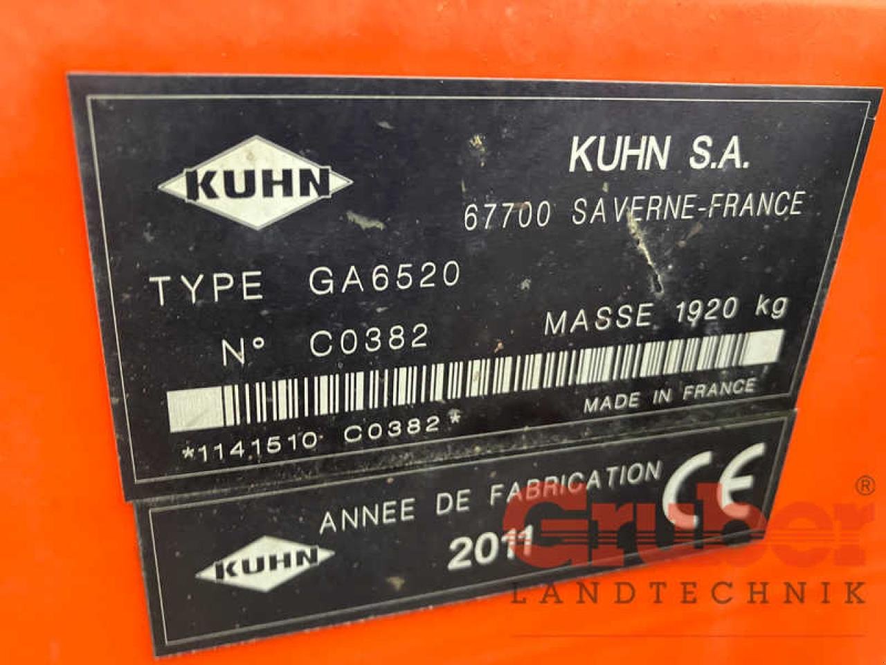 Schwader of the type Kuhn GA 6520 Master Drive, Gebrauchtmaschine in Ampfing (Picture 7)