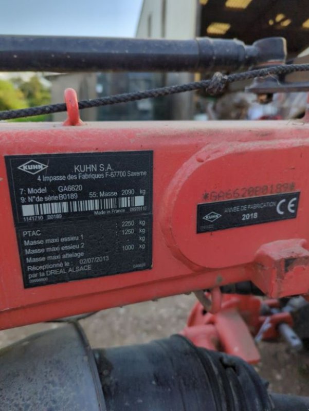 Schwader tip Kuhn GA 6620, Gebrauchtmaschine in FRESNAY LE COMTE (Poză 5)