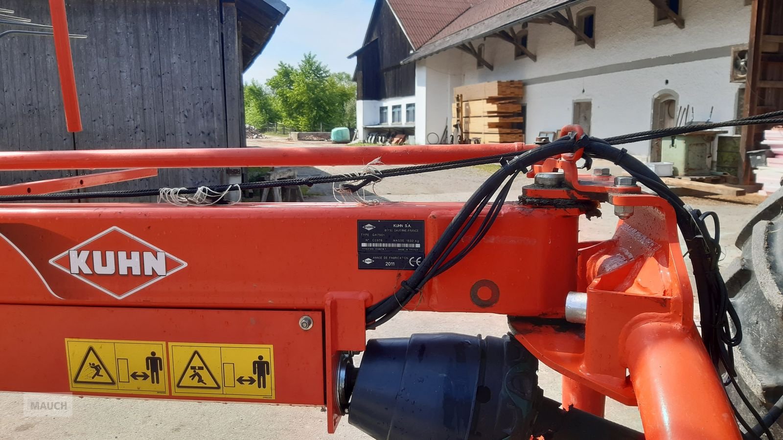 Schwader del tipo Kuhn GA 7501 Mittelschwader, Gebrauchtmaschine en Burgkirchen (Imagen 16)