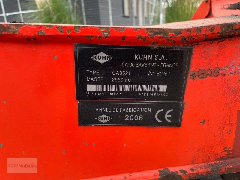 Schwader Türe ait Kuhn GA 8521, Gebrauchtmaschine içinde Prenzlau (resim 20)