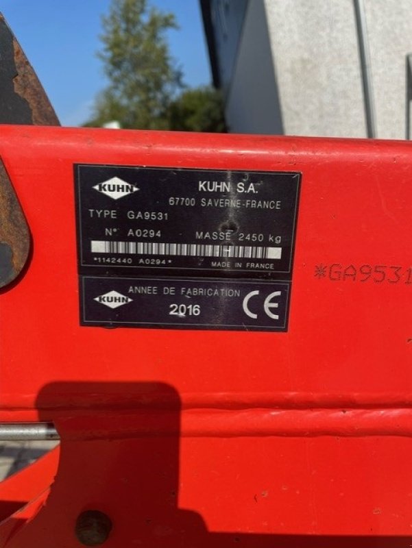 Schwader tip Kuhn GA 9531 Master drive., Gebrauchtmaschine in Kongerslev (Poză 8)