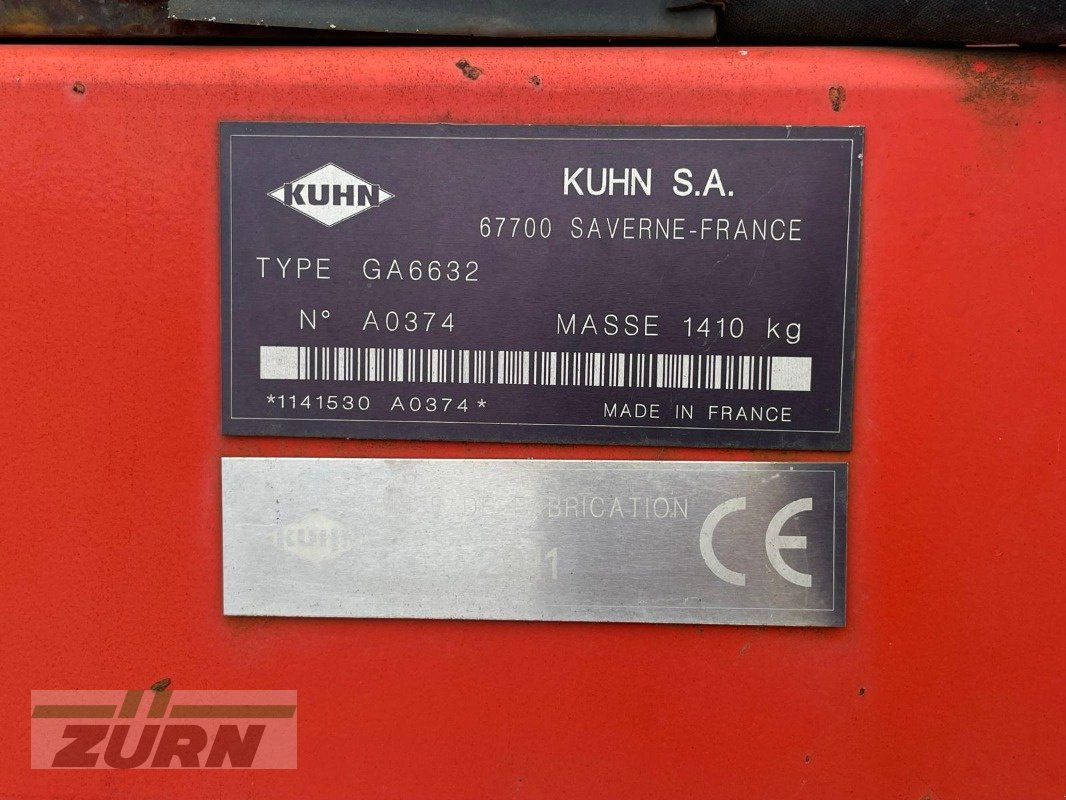 Schwader del tipo Kuhn GA6632, Gebrauchtmaschine en Windsbach (Imagen 6)