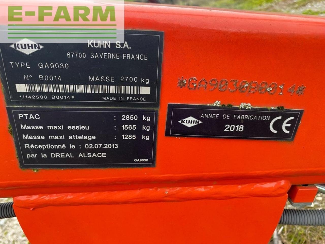 Schwader del tipo Kuhn ga9030 ( destockage ), Gebrauchtmaschine en Ytrac (Imagen 10)