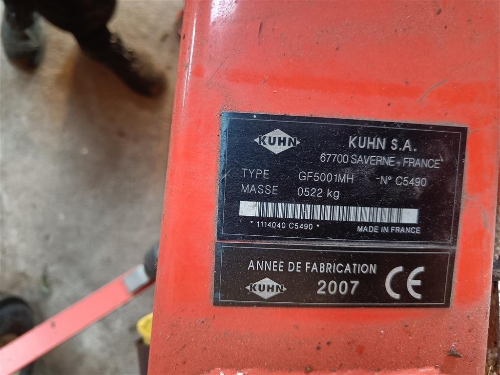 Schwader typu Kuhn GF 5001 MH, Gebrauchtmaschine w Egtved (Zdjęcie 4)