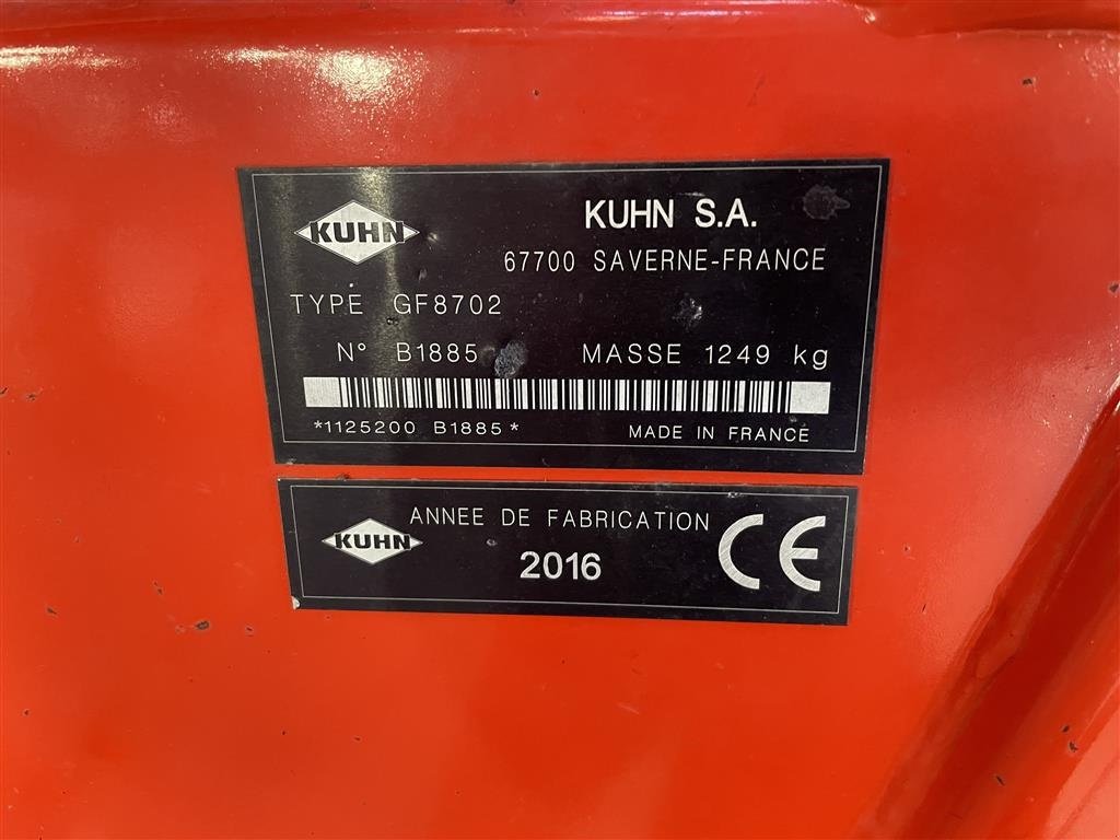 Schwader tip Kuhn GF 8702, Gebrauchtmaschine in Helsinge (Poză 6)