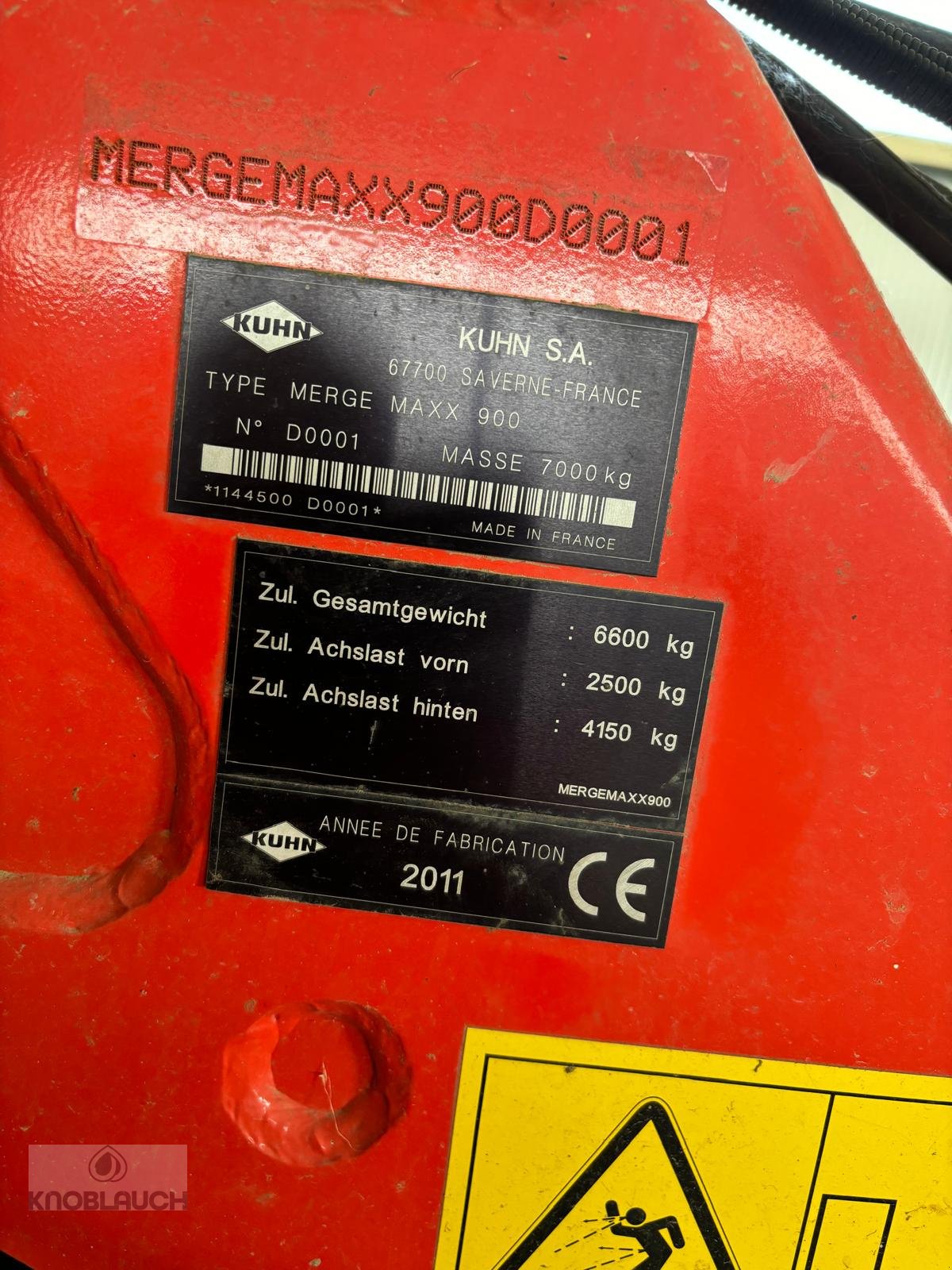 Schwader del tipo Kuhn Merge Maxx 900, Gebrauchtmaschine en Ringsheim (Imagen 13)