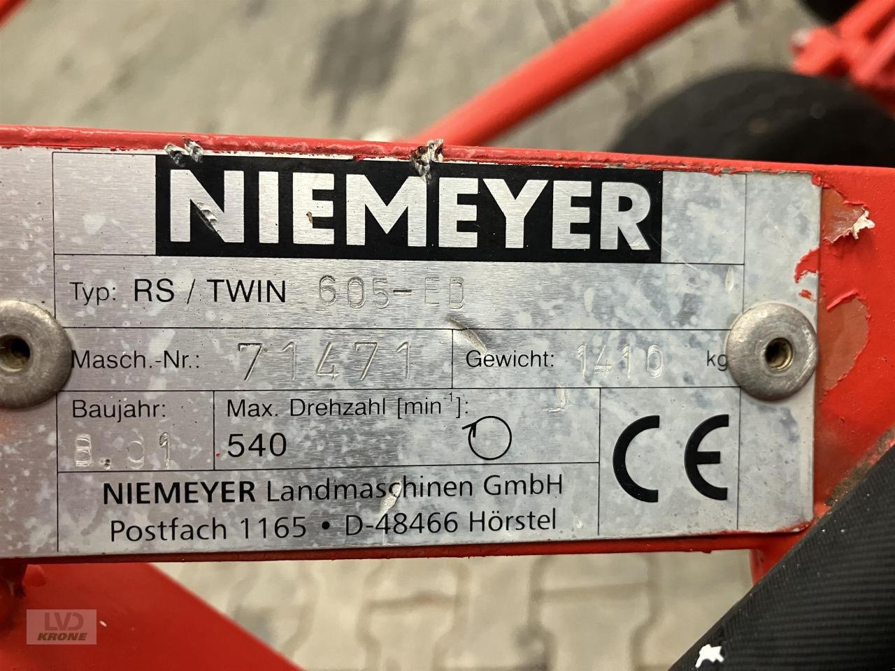 Schwader typu Niemeyer RS Twin 605 ED, Gebrauchtmaschine v Spelle (Obrázok 11)