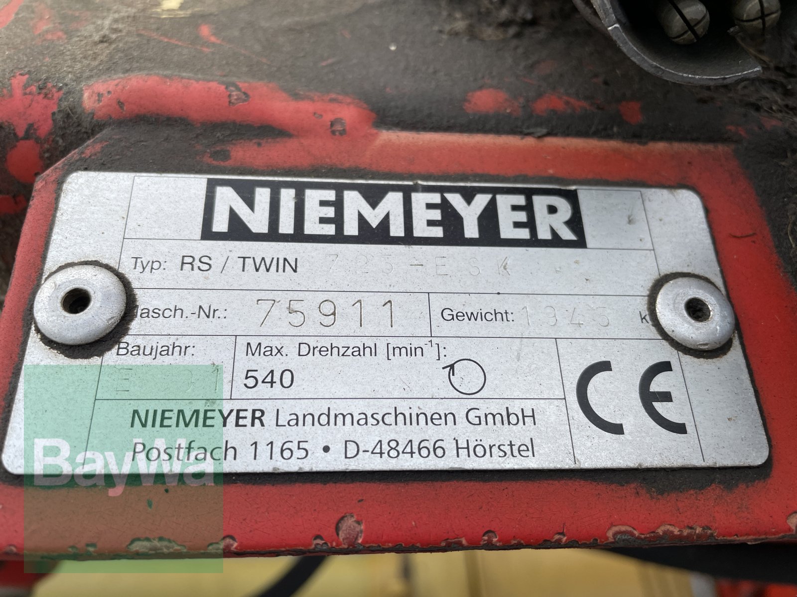 Schwader от тип Niemeyer RS Twin 725, Gebrauchtmaschine в Bamberg (Снимка 16)