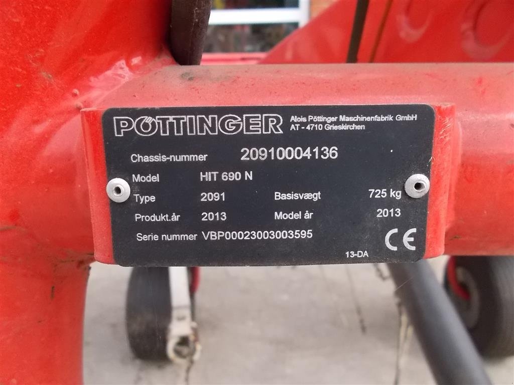 Schwader tip Pöttinger HIT 690 N NY PRIS, Gebrauchtmaschine in Roslev (Poză 6)