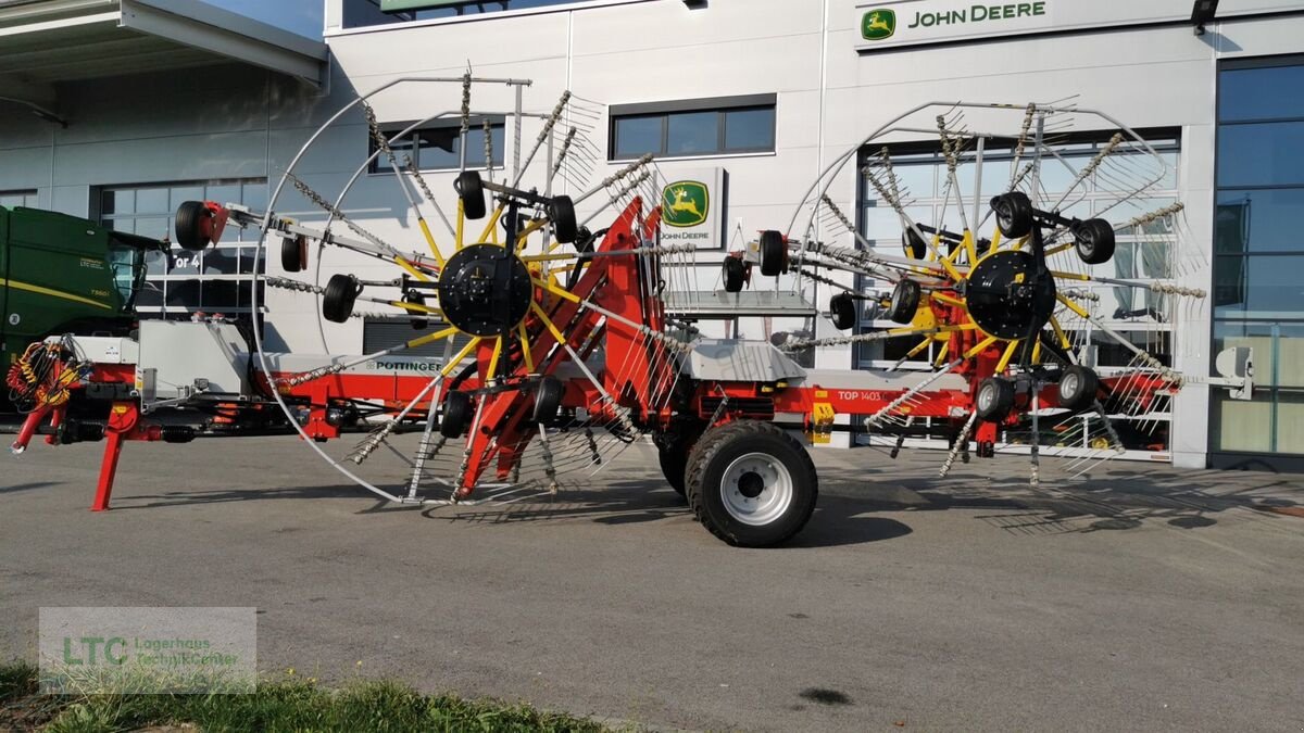 Schwader van het type Pöttinger Top 1403C, Vorführmaschine in Redlham (Foto 9)