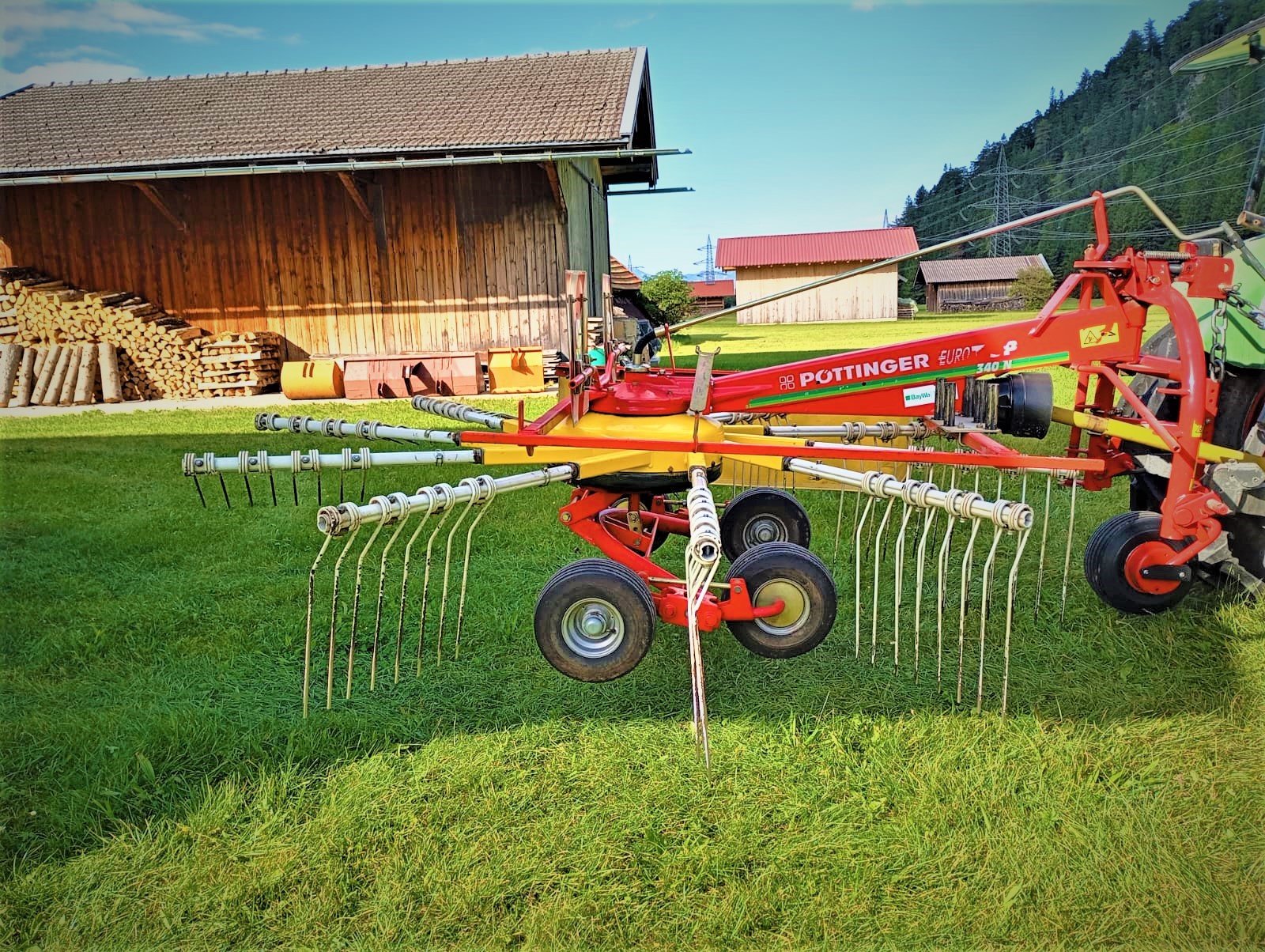 Schwader typu Pöttinger Top 340 N, Gebrauchtmaschine w Murnau (Zdjęcie 3)