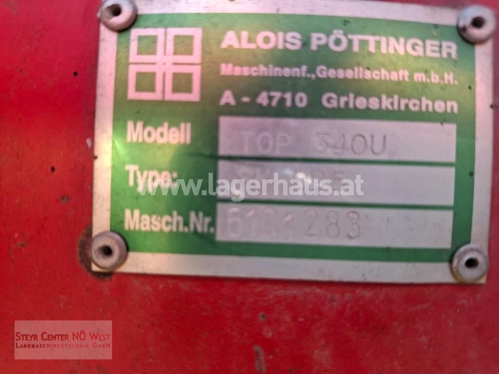 Schwader van het type Pöttinger TOP 340U MIT TASTRAD, Gebrauchtmaschine in Purgstall (Foto 2)