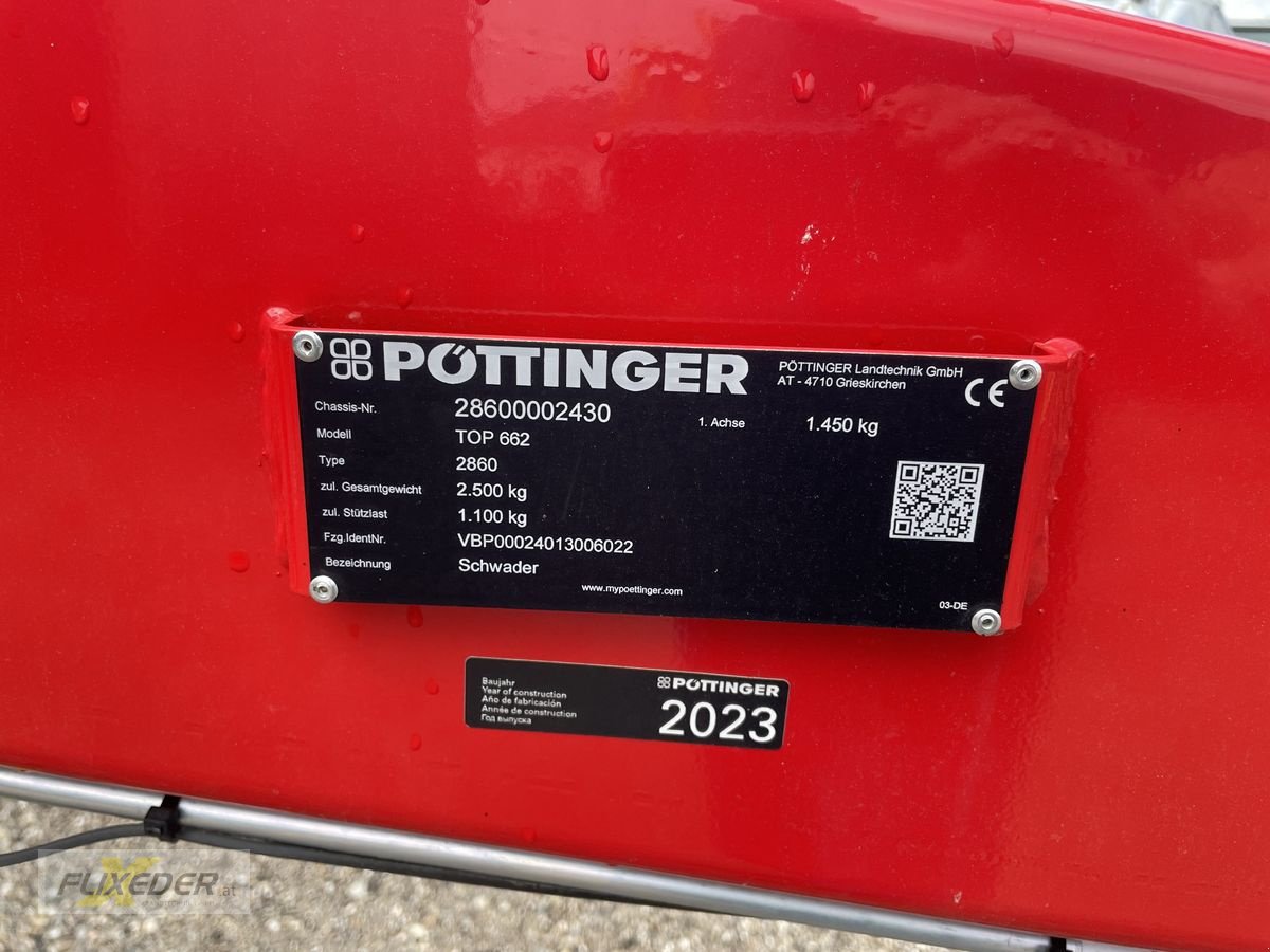 Schwader типа Pöttinger Top 662, Vorführmaschine в Pattigham (Фотография 4)