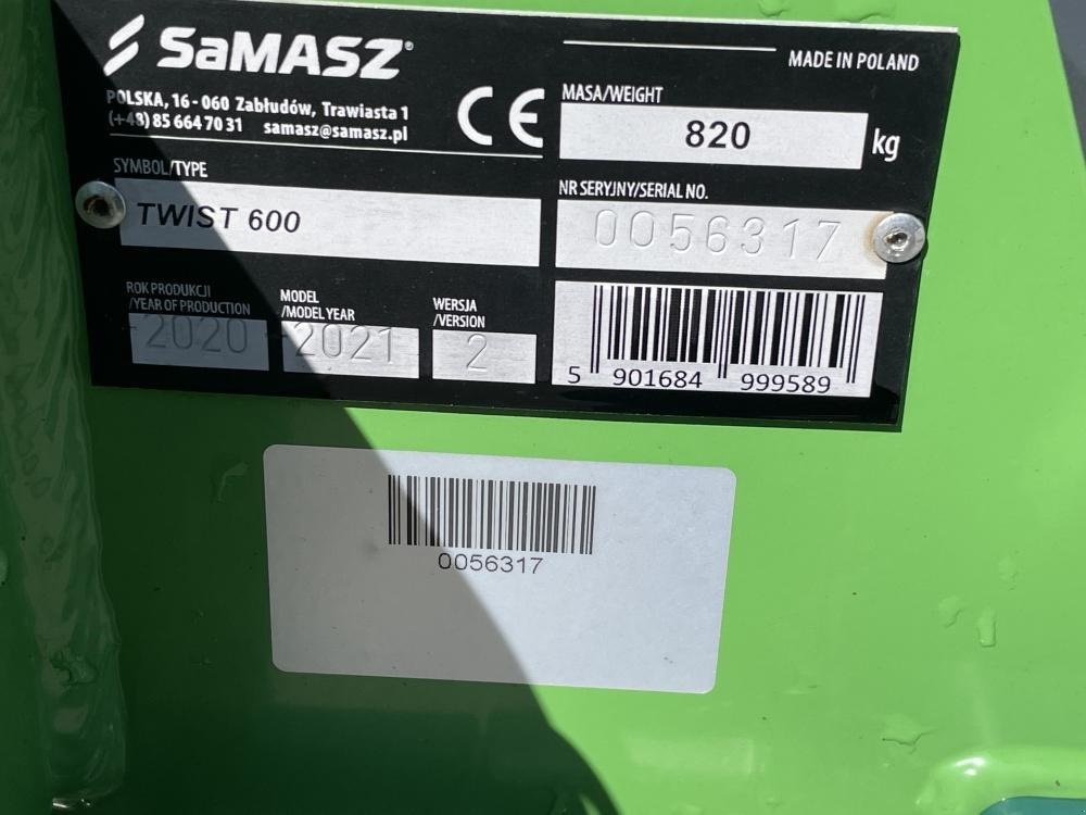 Schwader tipa SaMASZ Twist 600P Rive, Gebrauchtmaschine u Dronninglund (Slika 5)