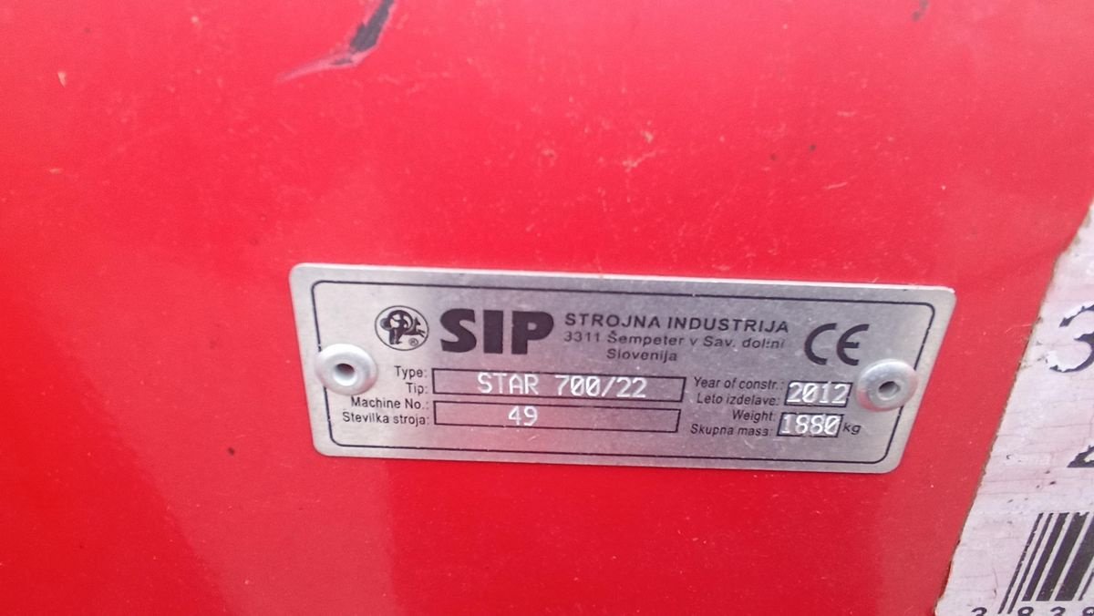 Schwader του τύπου SIP STAR 700/22 T, Gebrauchtmaschine σε Grünbach (Φωτογραφία 18)