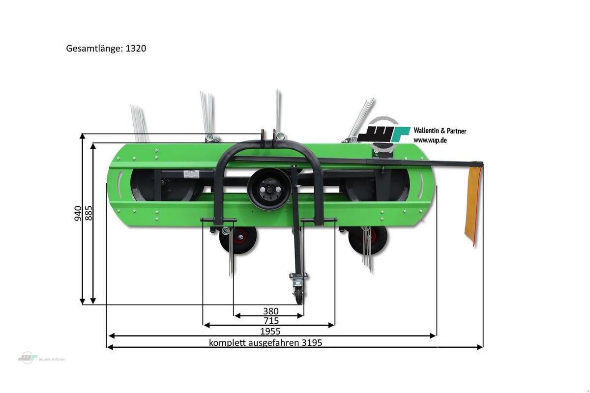 Schwader typu Sonstige Bandheuwender - Schwader Bandrechwender 180cm ab, Neumaschine v Wesenberg (Obrázok 3)