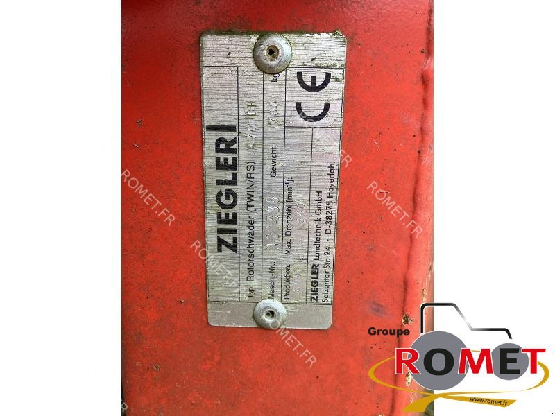 Schwader typu Ziegler 470 DH TWIN, Gebrauchtmaschine w Gennes sur glaize (Zdjęcie 7)