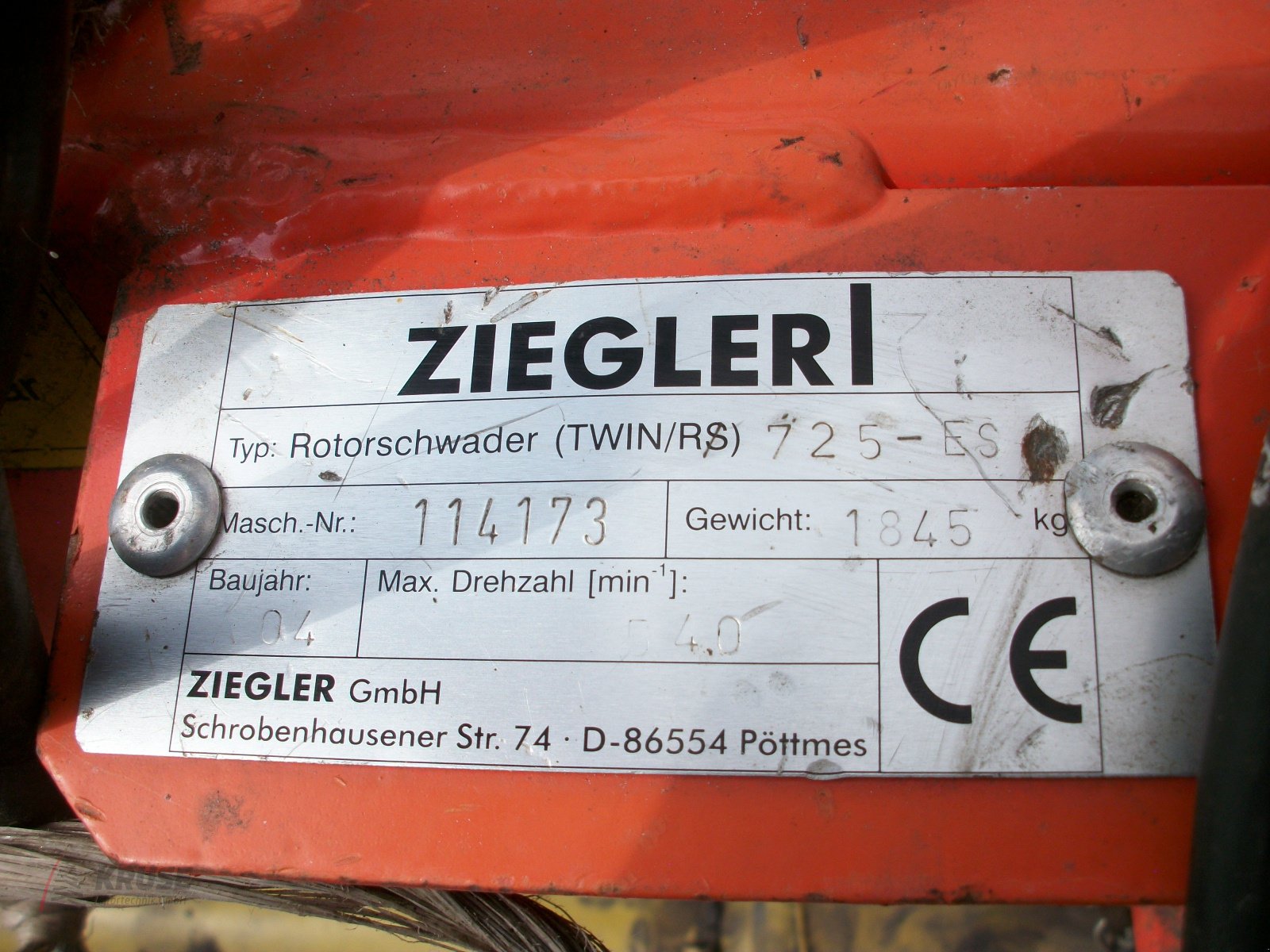 Schwader of the type Ziegler Twin 725-ES, Gebrauchtmaschine in Fürstenau (Picture 7)