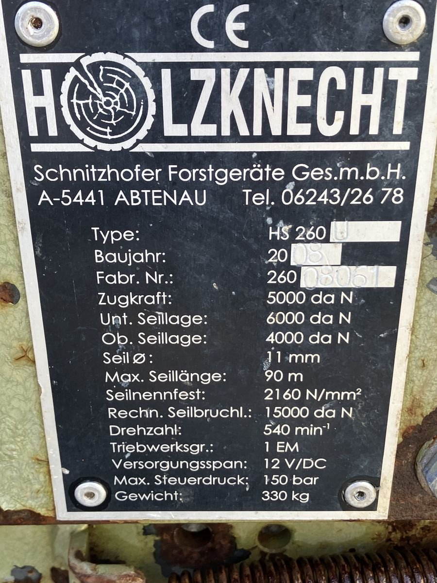 Seilwinde of the type Holzknecht HS 250, Gebrauchtmaschine in Villach (Picture 4)