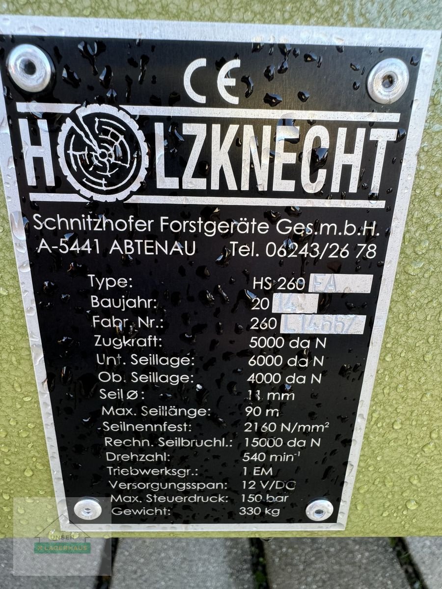 Seilwinde типа Holzknecht HS 260, Gebrauchtmaschine в Hartberg (Фотография 6)