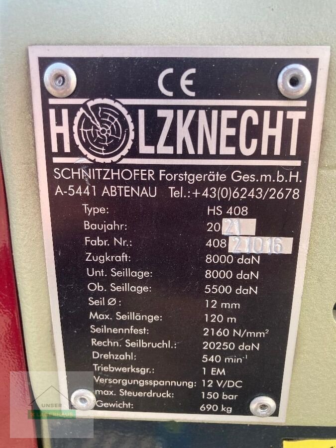 Seilwinde tip Holzknecht HS 408 P, Neumaschine in Hartberg (Poză 5)