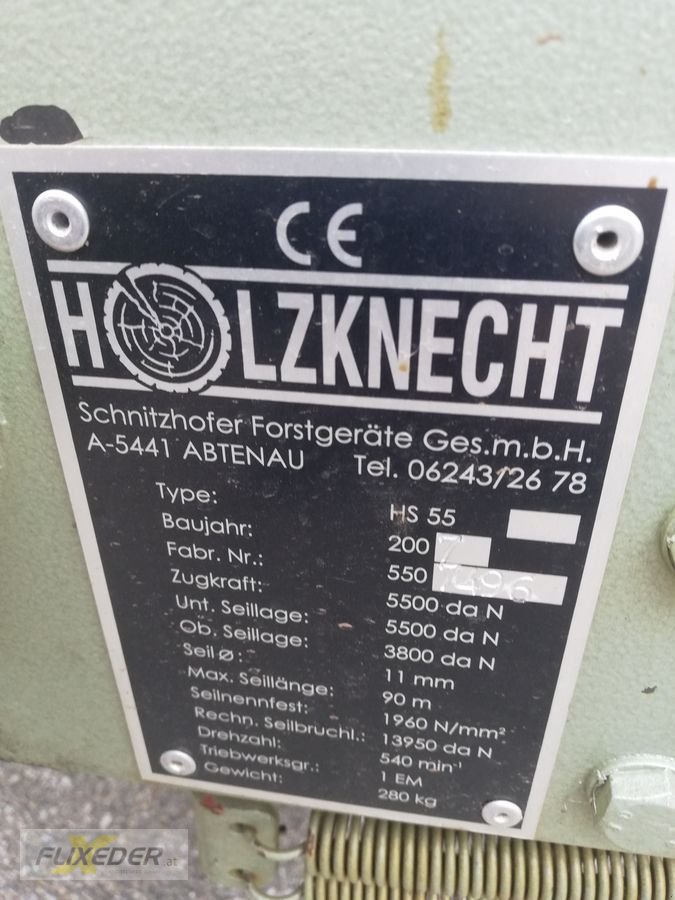 Seilwinde a típus Holzknecht HS 55   160, Gebrauchtmaschine ekkor: Pattigham (Kép 4)