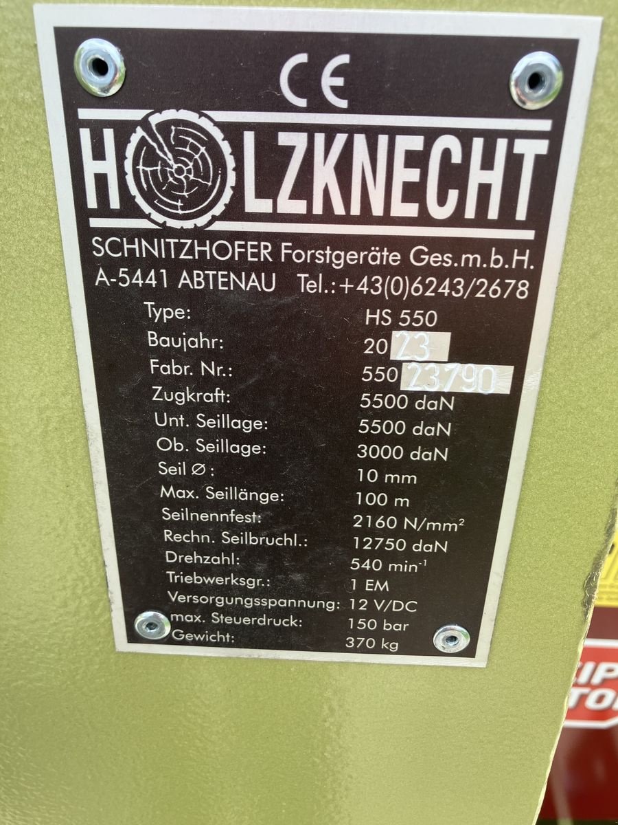 Seilwinde του τύπου Holzknecht HS 550, Gebrauchtmaschine σε Villach (Φωτογραφία 4)