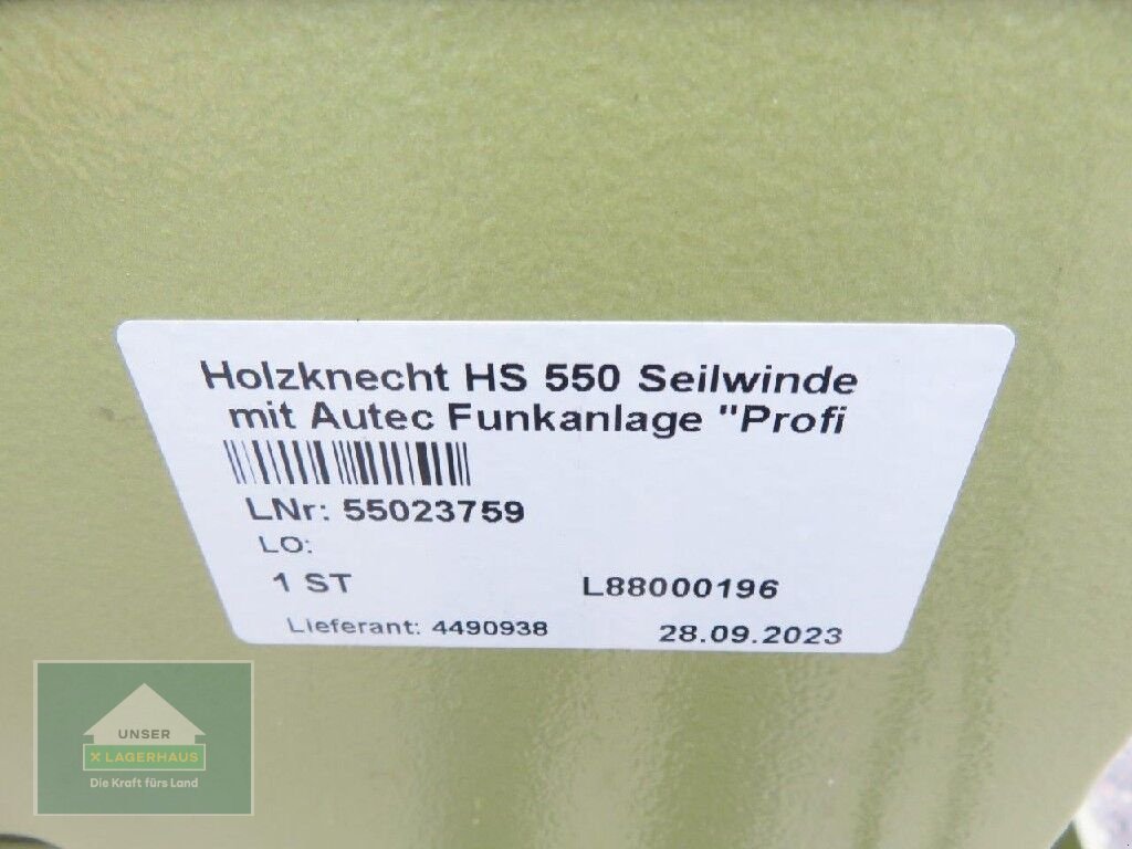 Seilwinde типа Holzknecht HS 550, Neumaschine в Eferding (Фотография 7)