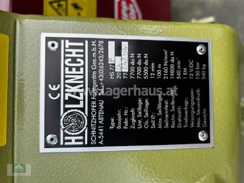 Seilwinde del tipo Holzknecht HS 77 P, Gebrauchtmaschine en Klagenfurt (Imagen 4)