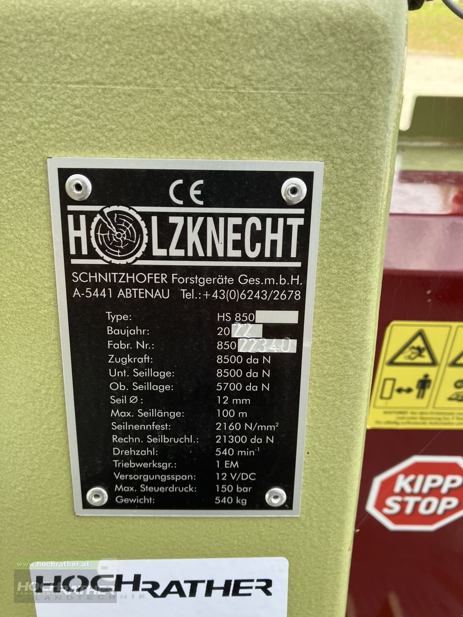 Seilwinde Türe ait Holzknecht HS 850, Gebrauchtmaschine içinde Kronstorf (resim 7)