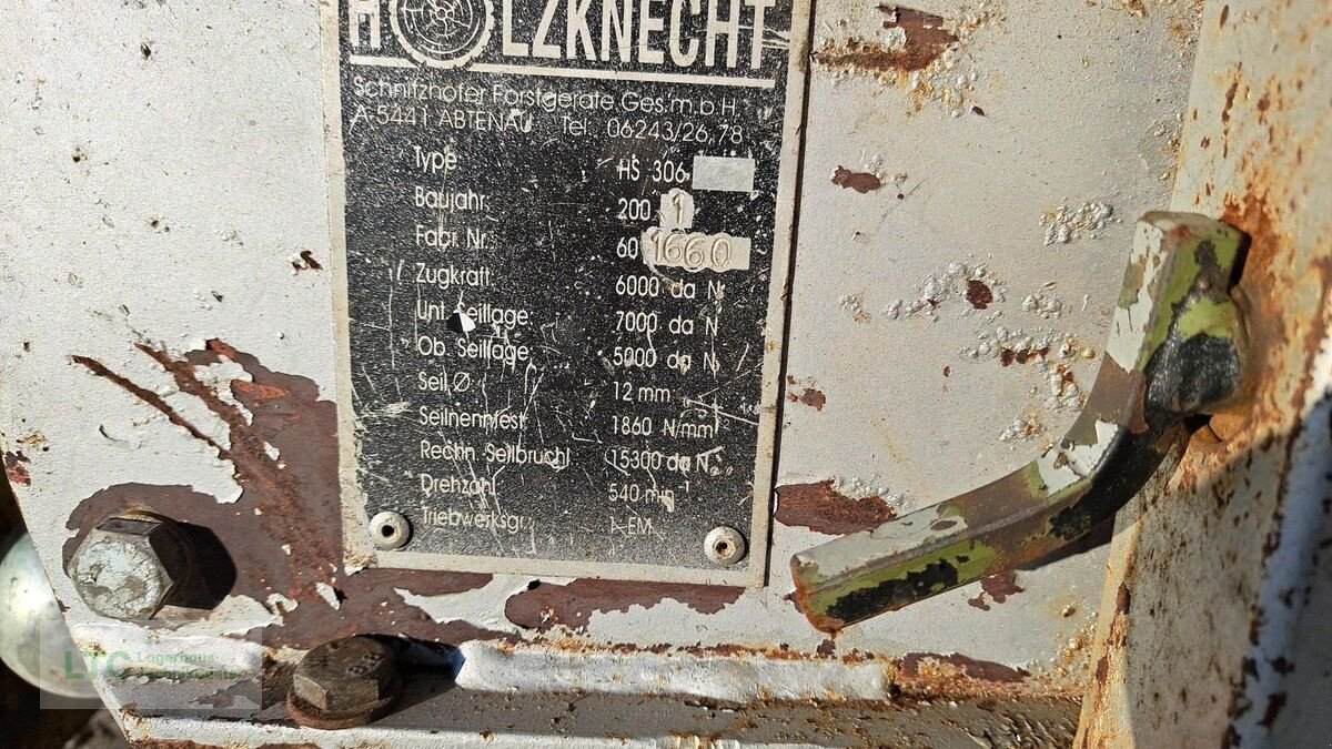 Seilwinde Türe ait Holzknecht Selwinde SE306, Gebrauchtmaschine içinde Redlham (resim 8)