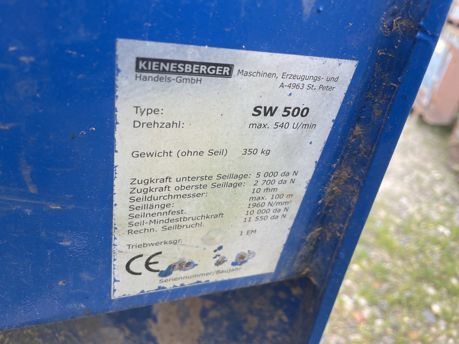 Seilwinde typu Kienesberger SW 500, Gebrauchtmaschine v Dannstadt-Schauernheim (Obrázek 3)